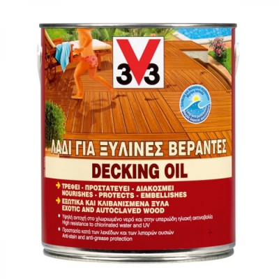 V33 DECKING OIL 5lt ΜΑΤ