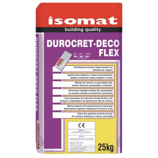 ΠΑΤΗΤΗ ΤΣΙΜΕΝΤΟΚΟΝΙΑ DUROCRET DECO FLEX ΛΕΥΚΟ 25KG