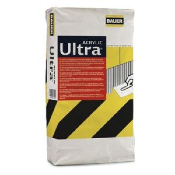 ΚΟΛΛΑ ΠΛΑΚΙΔΙΩΝ ULTRA ACRYLIC BAUER 25 Kg